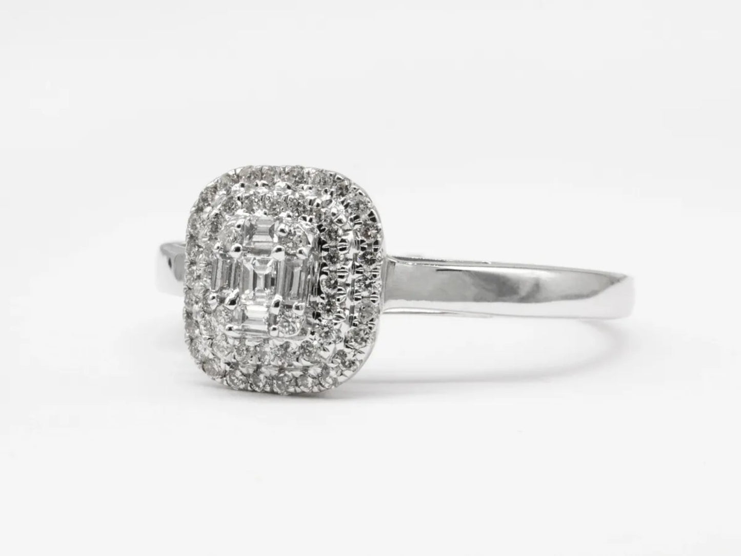 Cushion Shape Multi-Stone Diamond Ring Gillespie Fine Jewelers