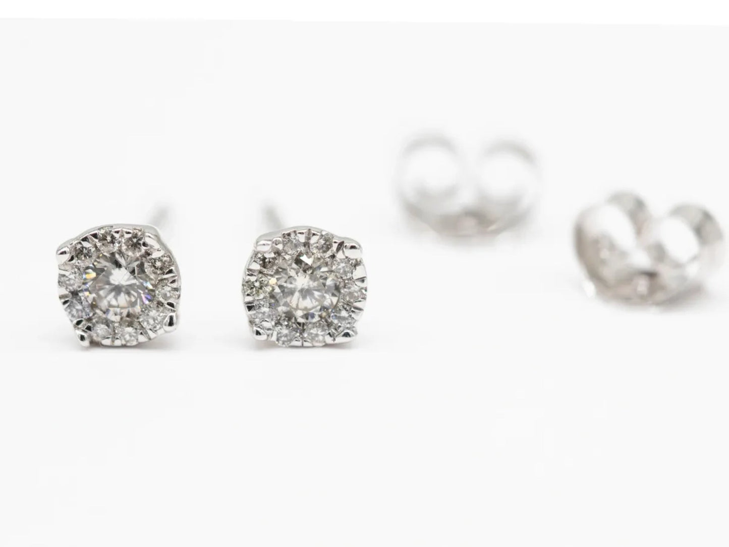 Diamond Halo Earrings Gillespie Fine Jewelers