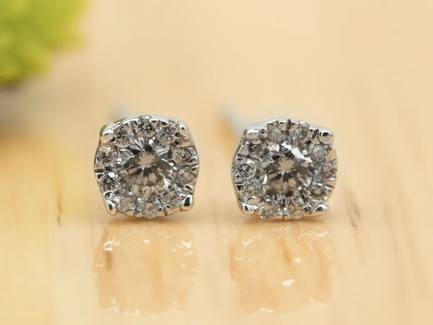 Diamond Halo Earrings Gillespie Fine Jewelers