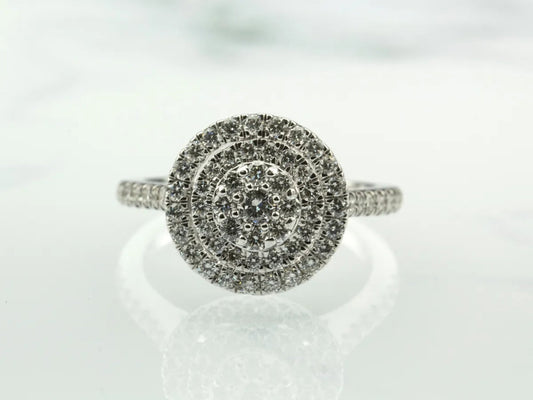 Double Halo Diamond Wedding Set Gillespie Fine Jewelers