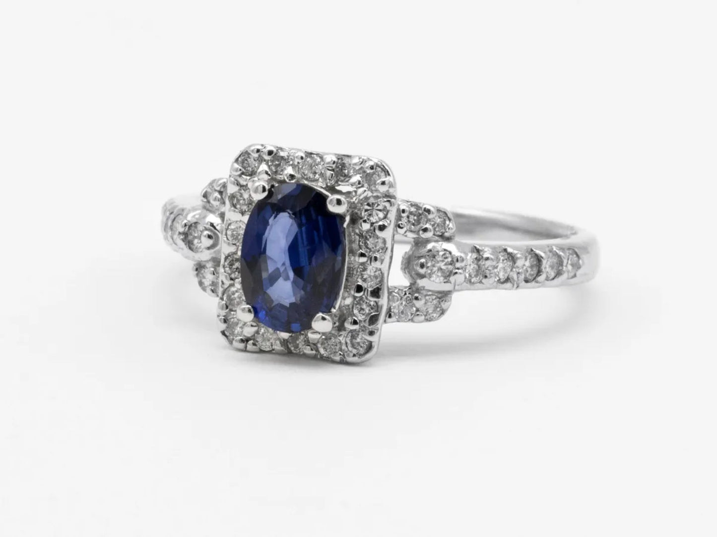 Oval Sapphire and Diamond Ring Gillespie Fine Jewelers