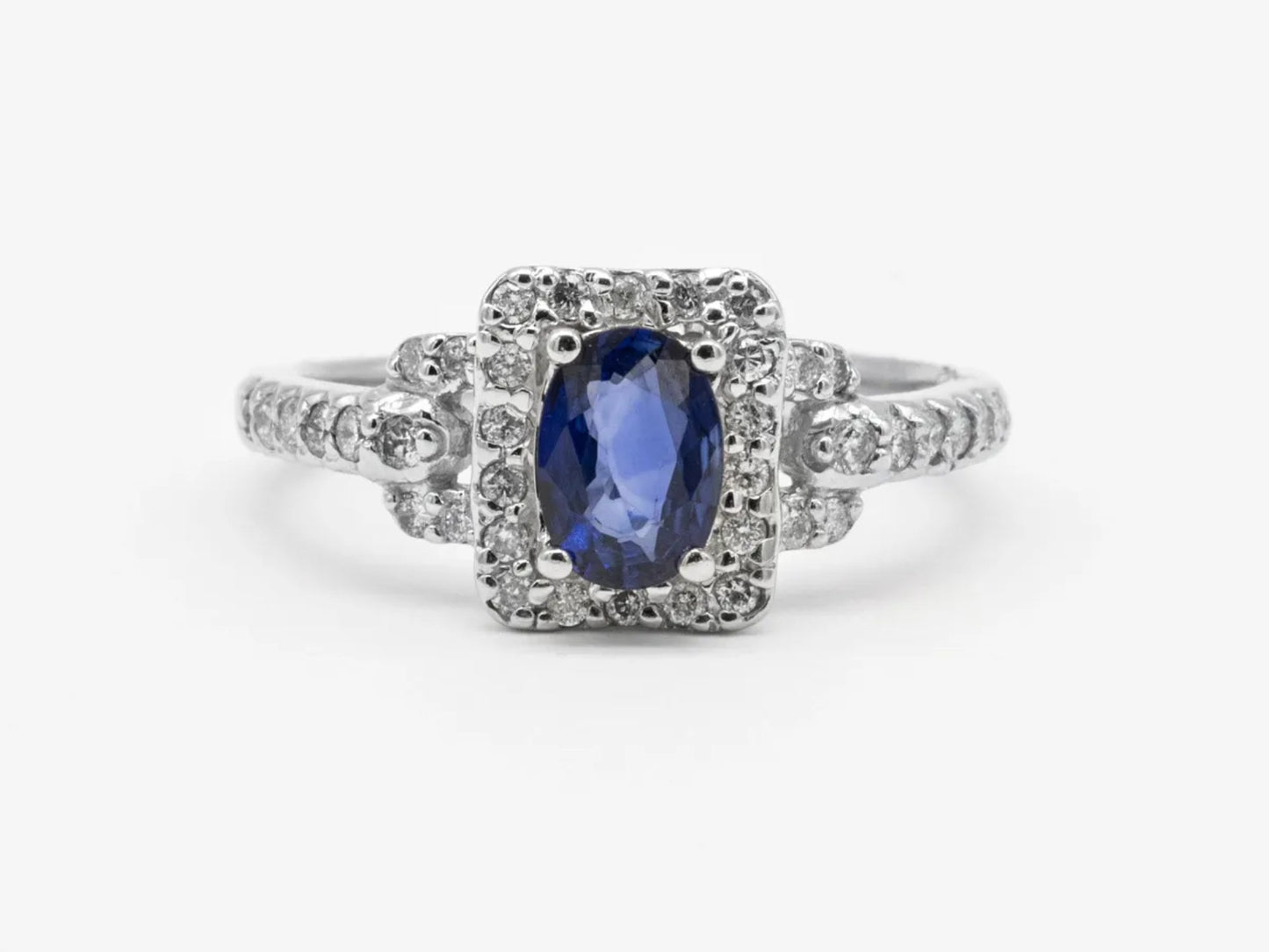 Oval Sapphire and Diamond Ring Gillespie Fine Jewelers