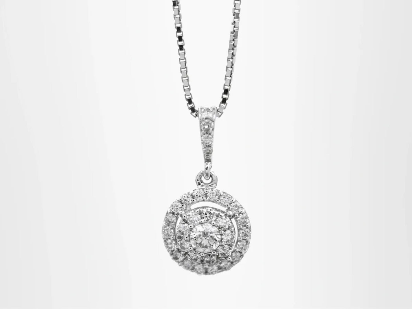 Round Halo Pendant Gillespie Fine Jewelers