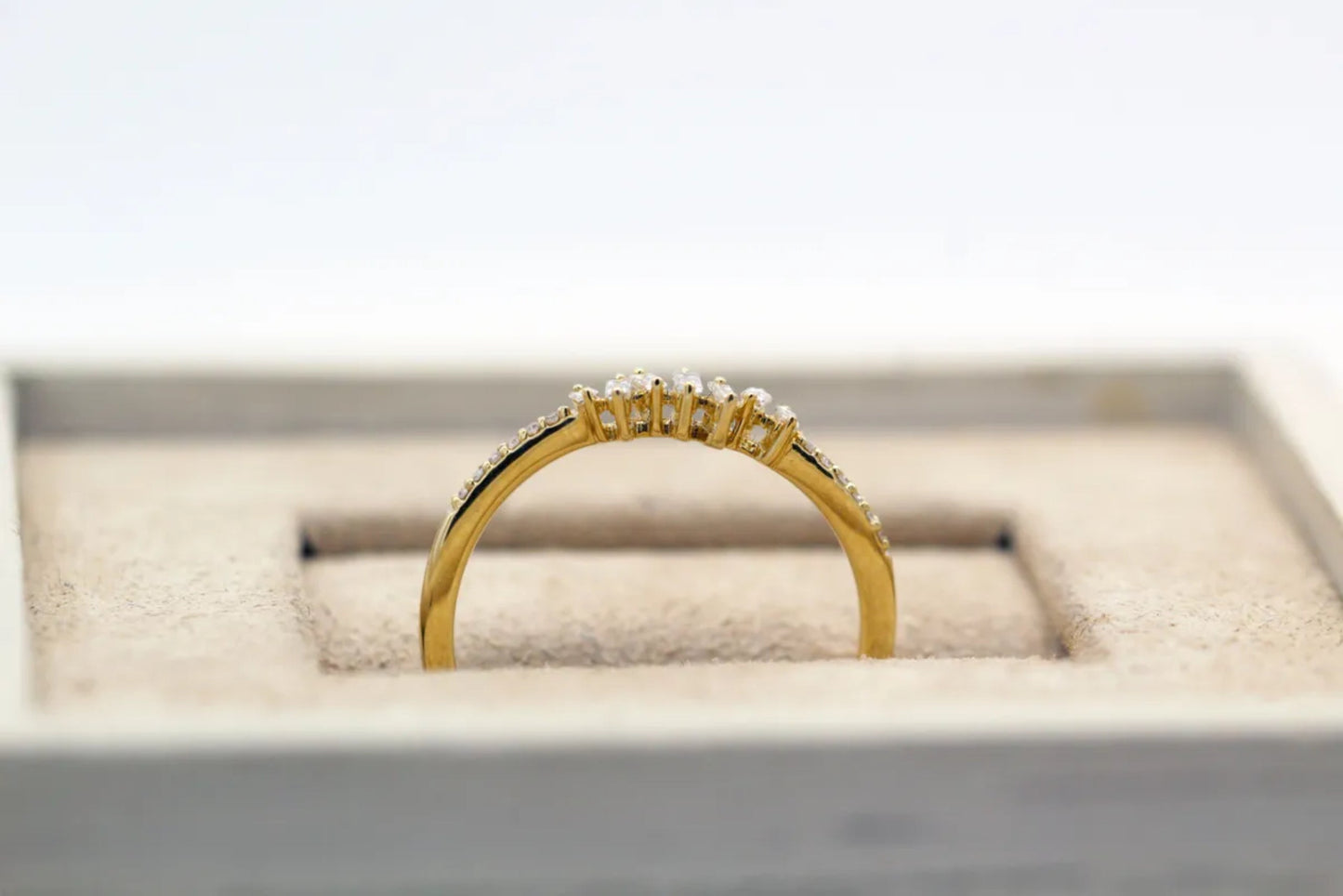 14KT Yellow Gold Baguette and Round Diamond Ring Gillespie Fine Jewelers